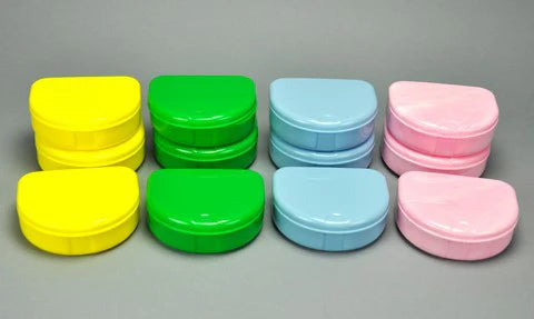 Retainer Boxes (1" Deep) 3 each Pink, Green, Light Blue, & Yellow   (12 per pkg)