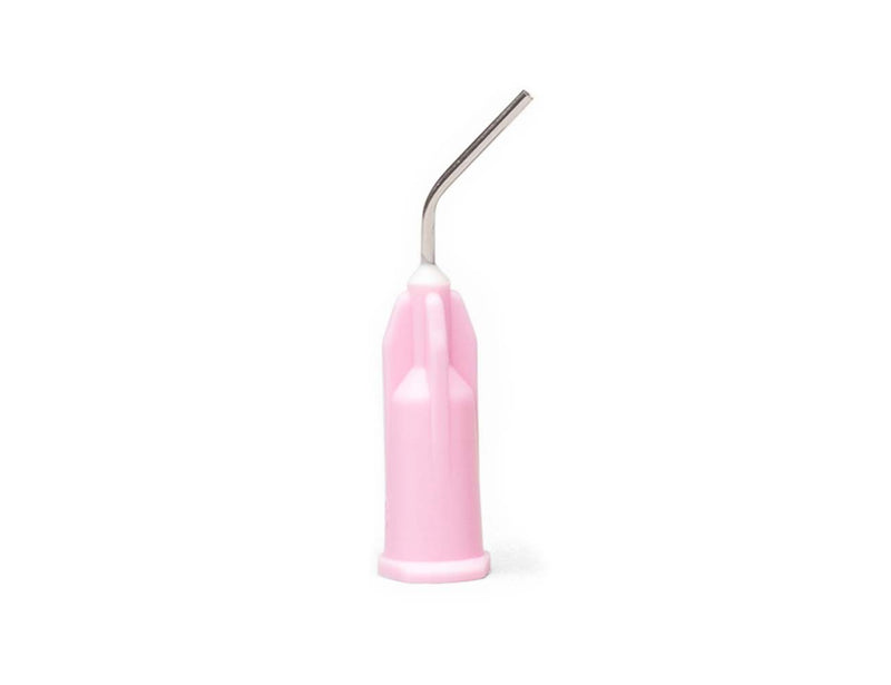 Applicator Tips Pink, 20 ga X 1/2”, Prebent tips - pkg. 100