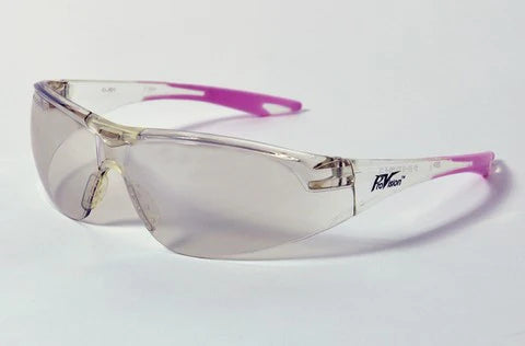 Chic Eyewear , Clear Frame w/Pink Tips, Clear Lens