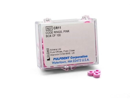 Code Rings Box of 50 - Pink, Silicone, Medical Grade 1/8” ID,  1/8” wide