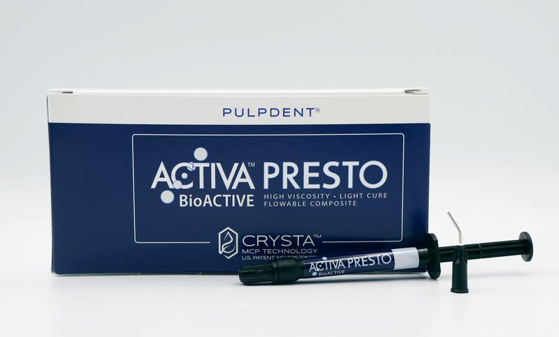 Activa PrestoTM Universal Stackable Composite, Light Cure Kit: A35 Shade 4.4 gm (2 x 2.2 gm/1.2mL syringes + 20 applicator tips